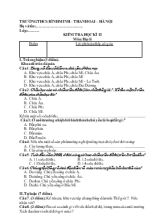 Giáo án lớp 7 - Môn địa lí kiểm tra học kì II